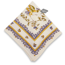 Load image into Gallery viewer, Moustiers Blue & Cream French Cotton Napkin by Tissus Toselli