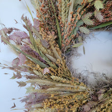 Load image into Gallery viewer, Handmade Dried Flower Wreath - Grains