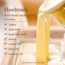Load image into Gallery viewer, Milk + Honey Fragrance Free Handmade Tallow and Goat Milk Soap Bar