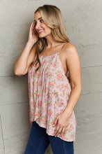 Load image into Gallery viewer, Romantic Garden Loose Tulip Hem Cami Top in Mauve Floral