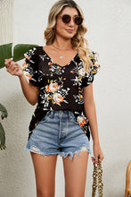 Load image into Gallery viewer, V-Neck Short Sleeve Blouse