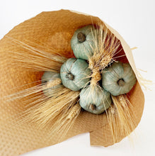 Load image into Gallery viewer, Wheat & Turquoise Pumpkin Bouquet