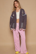 Load image into Gallery viewer, POL Embroidered Open Front Long Sleeve Jacket