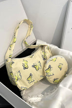 Load image into Gallery viewer, Butterfly Print Shoulder Bag with Purse