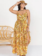 Load image into Gallery viewer, Sweet summer Plus Size Printed V-Neck Maxi Cami Dress