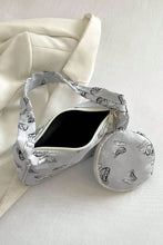 Load image into Gallery viewer, Butterfly Print Shoulder Bag with Purse