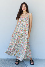 Load image into Gallery viewer, In The Garden Ruffle Floral Maxi Dress in Natural Rose