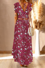 Load image into Gallery viewer, Sunny Day Tie Back floral Cropped Top and Maxi Skirt Set