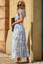 Load image into Gallery viewer, Sunny Day Tie Back floral Cropped Top and Maxi Skirt Set