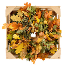 Load image into Gallery viewer, Golden & Green Harvest Oak Leaf Natural Wreath
