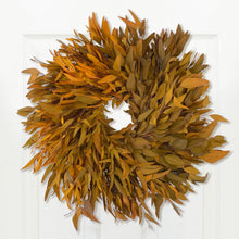 Load image into Gallery viewer, Harvest Farmhouse Willow Wreath: Golden Color