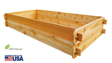 Load image into Gallery viewer, Timberlane Gardens Raised Garden Bed Kit Double Deep (Two 3x6) Select Cedar