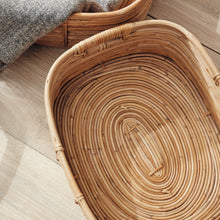 Load image into Gallery viewer, Cane Rattan Rectangular Baskets, Set of 3