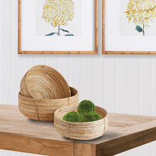 Load image into Gallery viewer, Cane Rattan Low Baskets, Set of 3