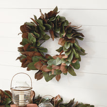 Load image into Gallery viewer, GRAND MAGNOLIA LEAF WREATH 30"