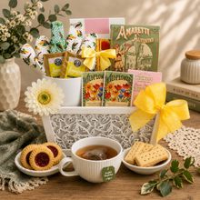 Load image into Gallery viewer, Planted With Love Cookies & Tea Gift Basket