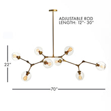 Load image into Gallery viewer, Daniella Globe Chandelier