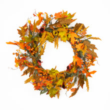 Load image into Gallery viewer, Fall Harvest Artificial Wreath
