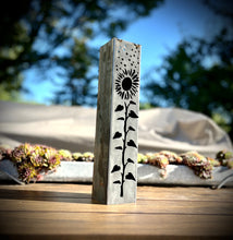 Load image into Gallery viewer, Sunflowers Under the Stars Luminary Pillars w/ Solar Cap