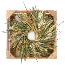 Load image into Gallery viewer, Green & Natural Grains Wreath
