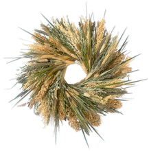 Load image into Gallery viewer, Green & Natural Grains Wreath