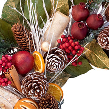 Load image into Gallery viewer, Pomegranate Citrus Wreath