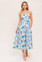 Load image into Gallery viewer, ROSY MOOD FLORAL WOVEN MIDI DRESS