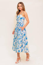 Load image into Gallery viewer, ROSY MOOD FLORAL WOVEN MIDI DRESS