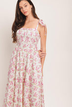 Load image into Gallery viewer, PETALS & PROMISES WOVEN MIDI DRESS