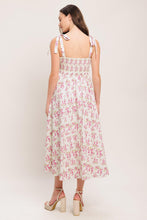Load image into Gallery viewer, PETALS & PROMISES WOVEN MIDI DRESS