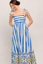 Load image into Gallery viewer, BLUE HORIZON BEAUTY WOVEN MIDI DRESS