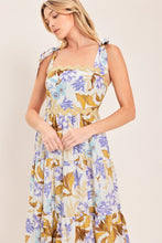 Load image into Gallery viewer, SOFTLY SUNKISSED WOVEN MIDI DRESS