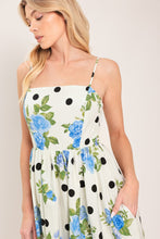 Load image into Gallery viewer, RETRO FLORA WOVEN MIDI DRESS