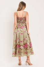 Load image into Gallery viewer, SWEET PEONY MORNING WOVEN MIDI DRESS
