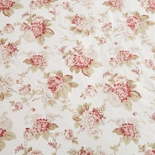 Load image into Gallery viewer, Bedding Hint of Mint Dainty Cottage Floral Roses Cotton Fitted Sheet w/ Pillow Case (3036)