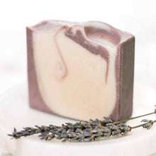 Load image into Gallery viewer, Lavender + Mint Handmade Tallow and Goat Milk Soap Bar