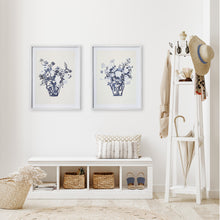 Load image into Gallery viewer, MATCHED PAIR FLORAL PRINTS, SET OF 2
