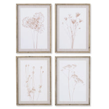 Load image into Gallery viewer, STYLIZED BOTANICAL PRINTS, SET OF 4