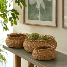 Load image into Gallery viewer, SEAGRASS LOOP BASKETS, SET OF 3