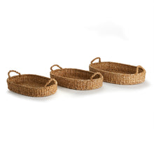 Load image into Gallery viewer, SEAGRASS OVAL TRAYS, SET OF 3