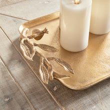 Load image into Gallery viewer, POMEGRANATE BRANCH DECORATIVE TRAYS, SET OF 2