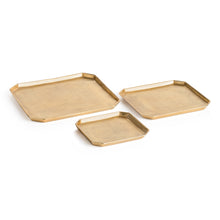 Load image into Gallery viewer, DEZI SQUARE SERVING TRAYS, SET OF 3