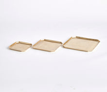 Load image into Gallery viewer, DEZI SQUARE SERVING TRAYS, SET OF 3