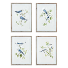 Load image into Gallery viewer, BLUE BIRDS PRINTS, SET OF 4
