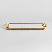 Load image into Gallery viewer, DAPHNE NARROW MIRRORED TRAY WITH HANDLES