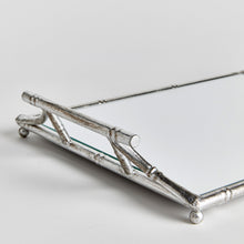 Load image into Gallery viewer, DAPHNE MIRRORED TRAY WITH HANDLES