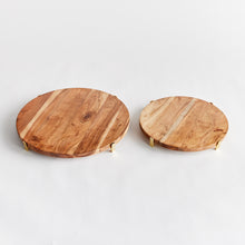 Load image into Gallery viewer, CHERIE ROUND SERVING BOARDS, SET OF 2