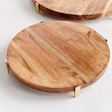 Load image into Gallery viewer, CHERIE ROUND SERVING BOARDS, SET OF 2