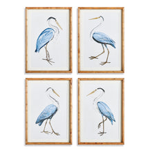Load image into Gallery viewer, ELEGANT BLUE HERON PRINTS, SET OF 4