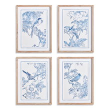 Load image into Gallery viewer, MONOCHROMATIC BIRD STUDY, SET OF 4